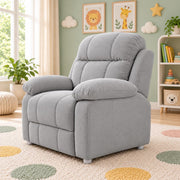 Casaliving Mello Kids’ 1 Seater Sofa Set for Living Room in Black Colour | Soft & Comfortable Toddler Couch for Bedroom, Playroom & Nursery | Lightweight Children’s Seating
