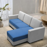 Casaliving Stoiny LHS 4 Seater L Shape Sofa Set for Living Room (Black Fabric) Premium Fabric Sofa