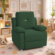 Casaliving Amos Kids 1 Seater Sofa Chair – (Black) Soft & Comfortable Cushioned Armchair for Children | Single Seater Kids Chair for Bedroom, Playroom & Nursery | Compact Modern Kids Sofa