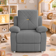 Casaliving Amos Kids 1 Seater Sofa Chair – (Black) Soft & Comfortable Cushioned Armchair for Children | Single Seater Kids Chair for Bedroom, Playroom & Nursery | Compact Modern Kids Sofa