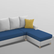Jester 4 Seater Sofa Set with Center Table for Living Room (Blue Colour) Premium Fabric Sofa