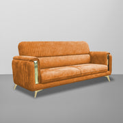 Gelio 2 Seater Sofa Set for Living Room (Black Colour) Premium Fabric Sofa