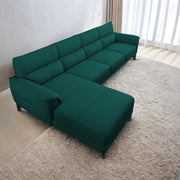 Janifer LHS 6 Seater L Shape Sofa Set for Living Room (Pine Colour) Premium Fabric Sofa Set