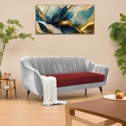 Casaliving Anyse 2 Seater Sofa Set for Living Room (Grey Colour Fabric) Premium Fabric Sofa