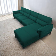 Janifer RHS 6 Seater L Shape Sofa Set for Living Room (Pine Colour) Premium Fabric Sofa Set