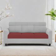 Marco 3 Seater Sofa Set for Living Room (Maroon Grey Colour) Premium Fabric Sofa