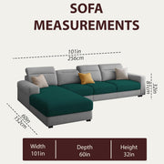 Orion LHS 6 Seater L Shape Sofa Set for Living Room (Pine Grey Colour) Premium Fabric Sofa
