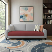 Kaven 3 Seater Sofa Set for Living Room (Yellow Grey Colour Fabric) Premium Fabric Sofa