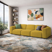 Amaco Modern Velvet Sofa, Tufted Design Upholstered 3 Seater Sofa Set for Living Room, (Black Colour) Premium Velvet Fabric Sofa
