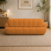 Casaliving Trex 3 Seater Sofa Set for Living Room, 3 Seater (Black) Colour Premium Velvet Fabric Sofa