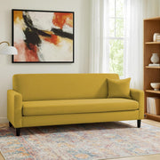 Premium Valkyrie 3 Seater Sofa Set 3 Seater Modern Sofa Set for Living Room (Yellow Color Fabric)