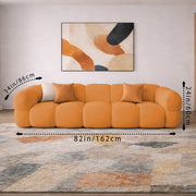 Vetras Modern Velvet Bubble Cloud Sofa, Tufted Design Upholstered 3+1+1 Seater Sofa Set for Living Room, (Black Colour) Premium Velvet Fabric Sofa