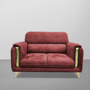 Gelio 2 Seater Sofa Set for Living Room (Black Colour) Premium Fabric Sofa