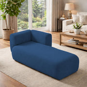 Casaliving Glacia Upholstered Indoor Chaise Lounge Chair 2 Seater Sofa Two Seater Sofa for Living Room Offices Hotels Bedroom (Black) Premium Boucle Fabric Sofa