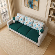 Rolando 3 Seater Sofa Set for Living Room (Pine Grey Colour) Premium Fabric Sofa Set