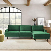 Oudrey 3 Seater Sofa Set with Center Table for Living Room (Green Colour) Premium Fabric Sofa