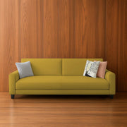 Kaven 3 Seater Sofa Set for Living Room (Yellow Colour Fabric) Premium Fabric Sofa