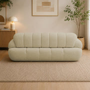 Casaliving Trex 3 Seater Sofa Set for Living Room, 3 Seater (Black) Colour Premium Velvet Fabric Sofa