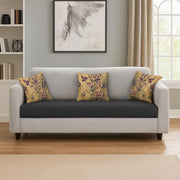Lifestyle 3 Seater Sofa for Living Room (Black Colour Fabric)