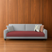 Casaliving Amara 3 Seater Sofa Set for Living Room (Black Purple Colour Fabric) Premium Fabric Sofa