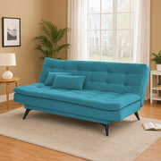 Danny 3 Seater Sofa Cum Bed for Living Room Premium Fabric Sofa for Living Room (Black Colour Premium Fabric)