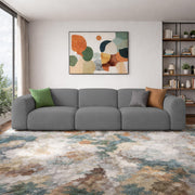 Amaco Modern Velvet Sofa, Tufted Design Upholstered 3 Seater Sofa Set for Living Room, (Black Colour) Premium Velvet Fabric Sofa
