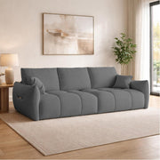 Colt Modern Velvet Sofa, Tufted Design Upholstered 3 Seater Sofa Set for Living Room, (Black Colour) Premium Velvet Fabric Sofa