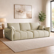 Colt Modern Velvet Sofa, Tufted Design Upholstered 3 Seater Sofa Set for Living Room, (Black Colour) Premium Velvet Fabric Sofa