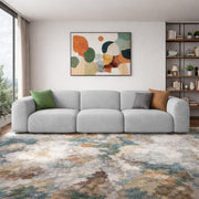 Amaco Modern Velvet Sofa, Tufted Design Upholstered 3 Seater Sofa Set for Living Room, (Black Colour) Premium Velvet Fabric Sofa