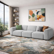 Amaco Modern Velvet Sofa, Tufted Design Upholstered 3 Seater Sofa Set for Living Room, (Black Colour) Premium Velvet Fabric Sofa