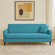 Premium Valkyrie 3 Seater Sofa Set 3 Seater Modern Sofa Set for Living Room (Turquise Color Fabric)