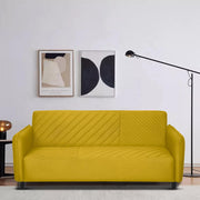 Percy 3 Seater Sofa Set for Living Room (Yellow Fabric) Premium Fabric Sofa