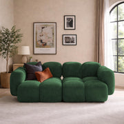 Aveline Modern Premium Boucle Fabric Sofa, Upholstered 3 Seater Sofa Set for Living Room, (Black Colour) Premium Boucle Fabric Sofa