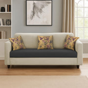 Lifestyle 3 Seater Sofa for Living Room (Black Colour Fabric)
