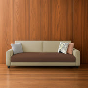 Kaven 3 Seater Sofa Set for Living Room (Cream Brown Colour Fabric) Premium Fabric Sofa