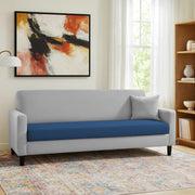 Premium Valkyrie 3 Seater Sofa Set 3 Seater Modern Sofa Set for Living Room (Blue Grey Color Fabric)