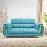 Gelio 2 Seater Sofa Set for Living Room (Black Colour) Premium Fabric Sofa