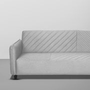 Percy 3 Seater Sofa Set for Living Room (Grey Fabric) Premium Fabric Sofa