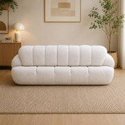 Casaliving Trex 3 Seater Sofa Set for Living Room, 3 Seater (Black) Colour Premium Velvet Fabric Sofa