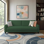 Kaven 3 Seater Sofa Set for Living Room (Yellow Grey Colour Fabric) Premium Fabric Sofa