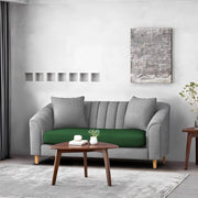 Doraldo 2 Seater Sofa Set for Living Room (Black Colour Fabric) Premium Fabric Sofa for Living Room