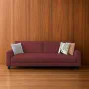 Kaven 3 Seater Sofa Set for Living Room (Maroon Colour Fabric) Premium Fabric Sofa