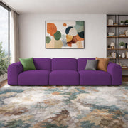 Amaco Modern Velvet Sofa, Tufted Design Upholstered 3 Seater Sofa Set for Living Room, (Black Colour) Premium Velvet Fabric Sofa