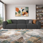 Amaco Modern Velvet Sofa, Tufted Design Upholstered 3 Seater Sofa Set for Living Room, (Black Colour) Premium Velvet Fabric Sofa