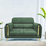 Gelio 2 Seater Sofa Set for Living Room (Black Colour) Premium Fabric Sofa