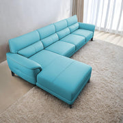 Janifer LHS 6 Seater L Shape Sofa Set for Living Room (Turquise Colour) Premium Fabric Sofa Set