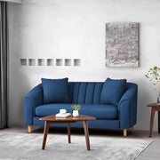 Doraldo 2 Seater Sofa Set for Living Room (Black Colour Fabric) Premium Fabric Sofa for Living Room