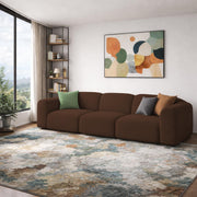 Amaco Modern Velvet Sofa, Tufted Design Upholstered 3 Seater Sofa Set for Living Room, (Black Colour) Premium Velvet Fabric Sofa