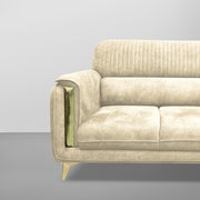 Gelio 2 Seater Sofa Set for Living Room (Black Colour) Premium Fabric Sofa