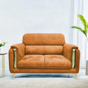 Gelio 2 Seater Sofa Set for Living Room (Black Colour) Premium Fabric Sofa